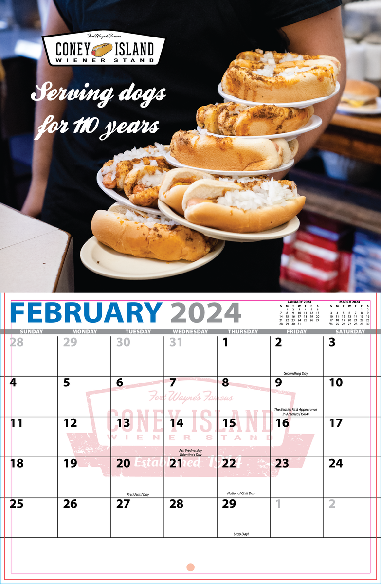 2024 Fort Wayne #39 s Famous Coney Island Calendar