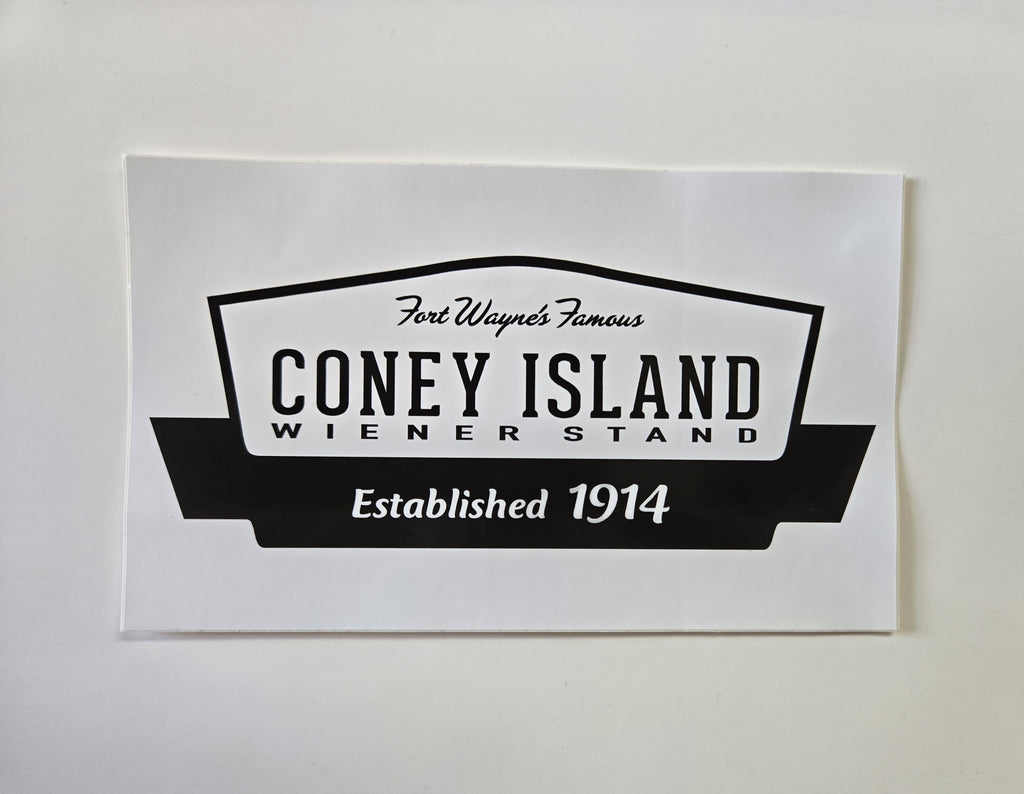 Sticker, Coney Island Logo
