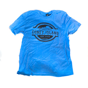Coney Island Skyline T-Shirt - Blue