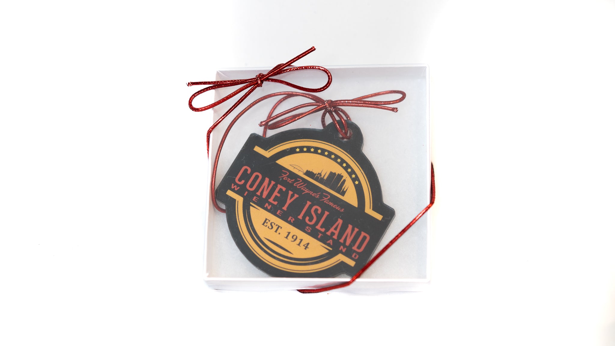 Coney Island Christmas Ornament - Logo w/ Ft. Wayne Skyline