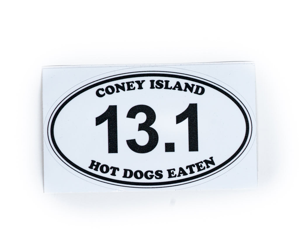 Sticker, 13.1 Coney Dogs Eaten