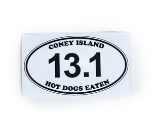 Sticker, 13.1 Coney Dogs Eaten